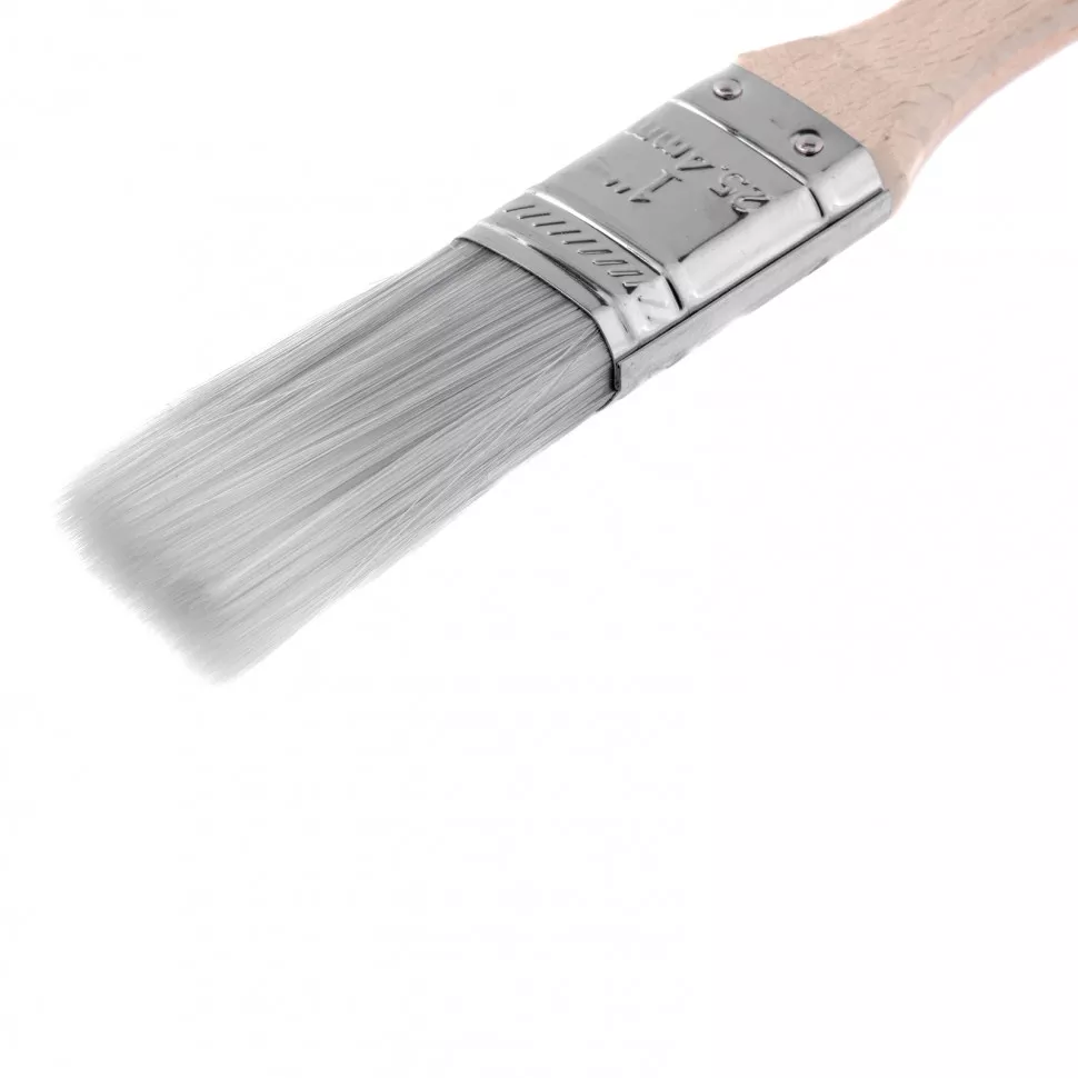 Кисть плоская Platinum 1", искусственная щетина, деревянная ручка MTX