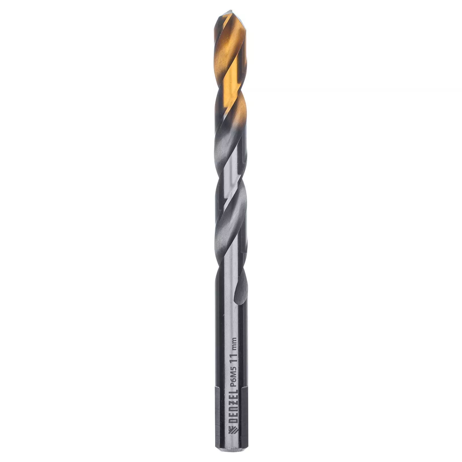 Сверло спиральное по металлу 11 x 142 мм, Р6М5, Golden Tip  Denzel