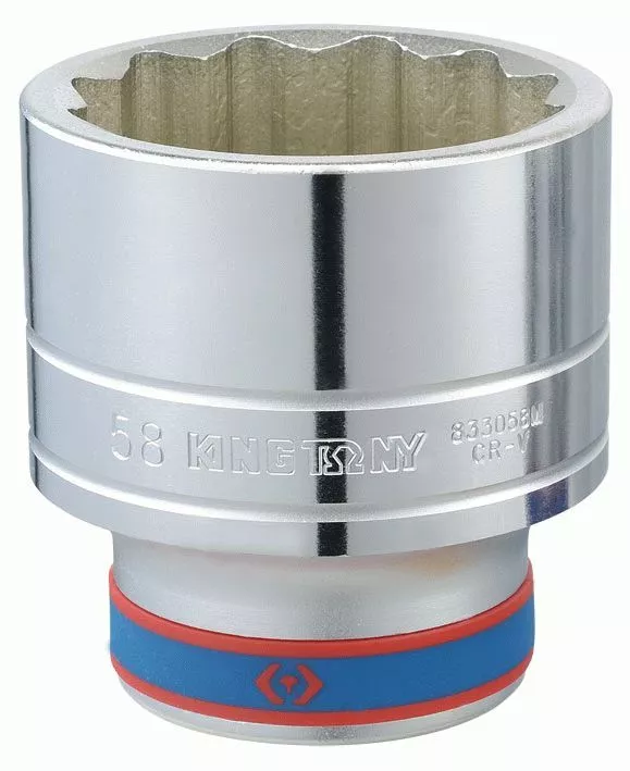 Головка торцевая стандартная двенадцатигранная 1", 71 мм KING TONY 833071M