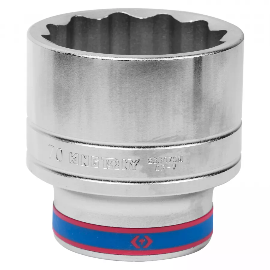Головка торцевая стандартная двенадцатигранная 1", 70 мм KING TONY 833070M