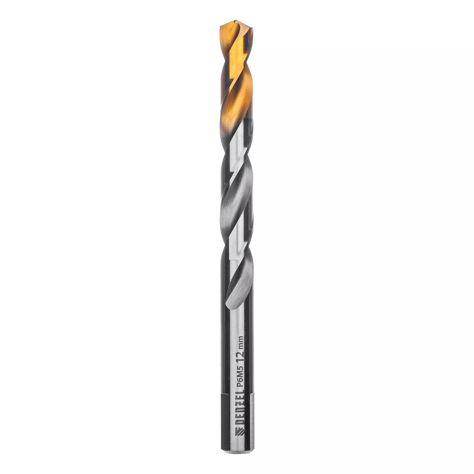 Сверло спиральное по металлу 12 x 151 мм, Р6М5, Golden Tip  Denzel