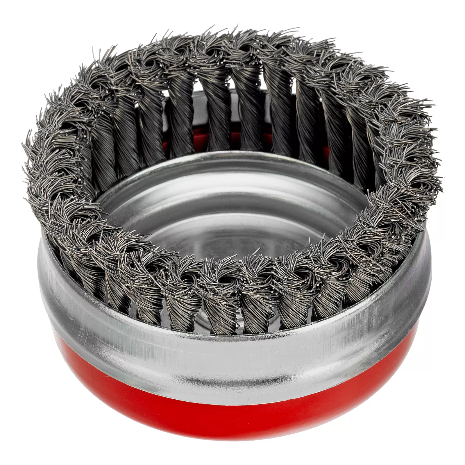 Щетка для УШМ Heavy Duty, 125 мм, М14, "чашка", крученая проволока 0.5 мм Matrix