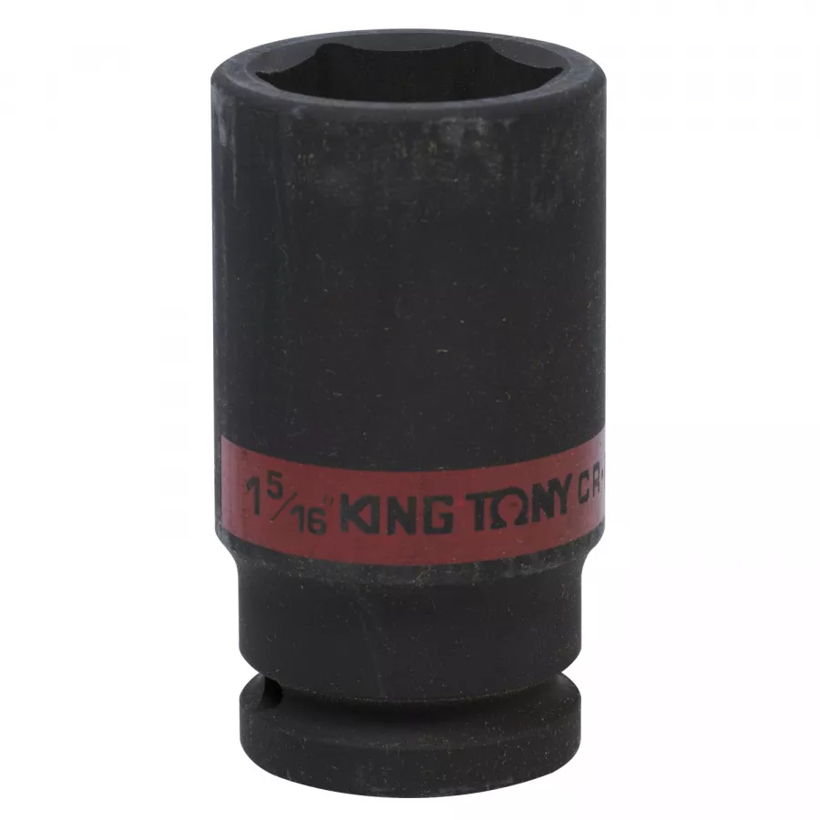 Головка торцевая ударная глубокая шестигранная 3/4", 1-5/16", дюймовая KING TONY 643542S