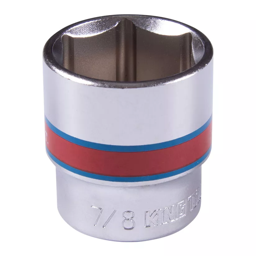 Головка торцевая стандартная шестигранная 3/8", 7/8", дюймовая KING TONY 333528S