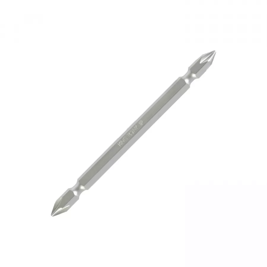 Вставка (бита) торцевая 1/4", Phillips, PH1, L = 110 мм, двухсторонняя, для шуруповерта KING TONY 131101P