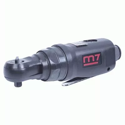 Трещотка пневматическая 1/4'', 30 Нм, укороченная, обрезиненная MIGHTY SEVEN NE-251A