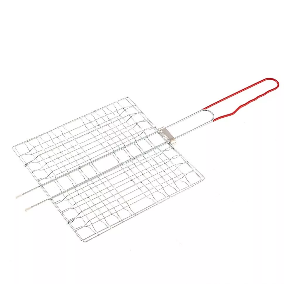 Решетка-гриль 230 x 230 мм, хромированная, PVC рукоятка Sparta
