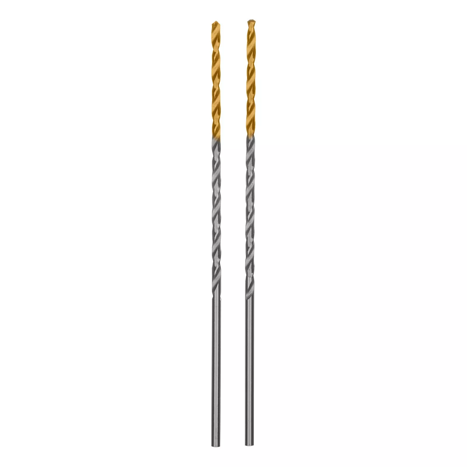 Сверло спиральное по металлу 2 х 86 мм Р6М5, Golden Tip, удлиненное, 2шт. Denzel