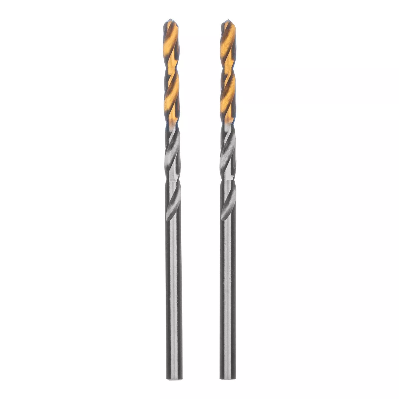 Сверло спиральное по металлу 3,2 x 65 мм, Р6М5, Golden Tip , 2шт. Denzel