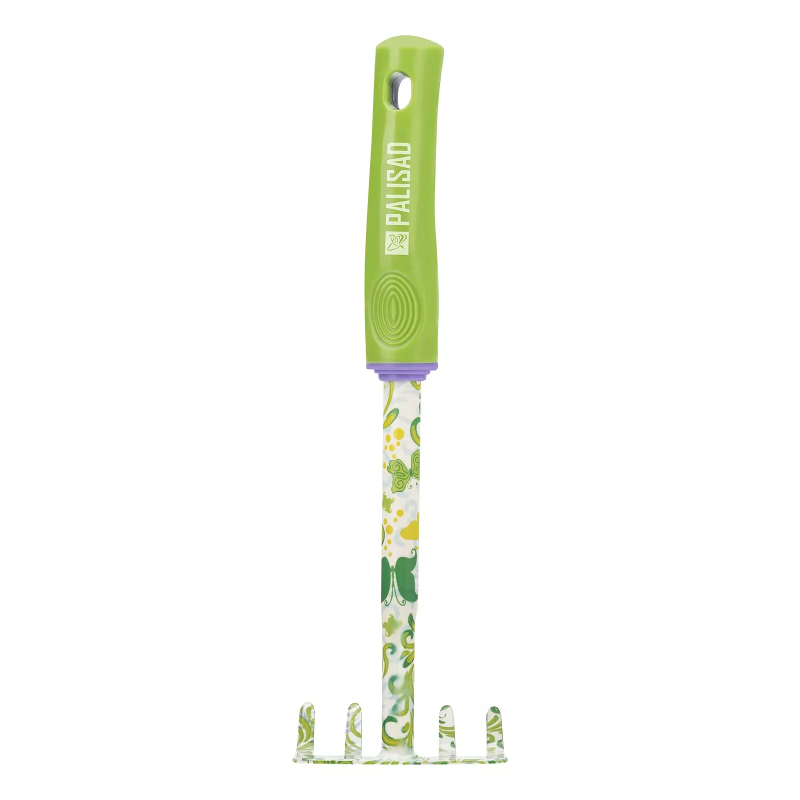 Грабли 5 - зубые, 85 х 310 мм, стальные, пластиковая рукоятка, Flower Green, Palisad