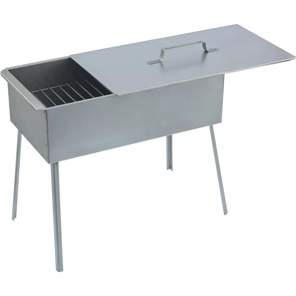 Коптильня двухъярусная 500 x 270 x 175 мм, 0.8 мм, с поддоном, на ножках, Camping Palisad