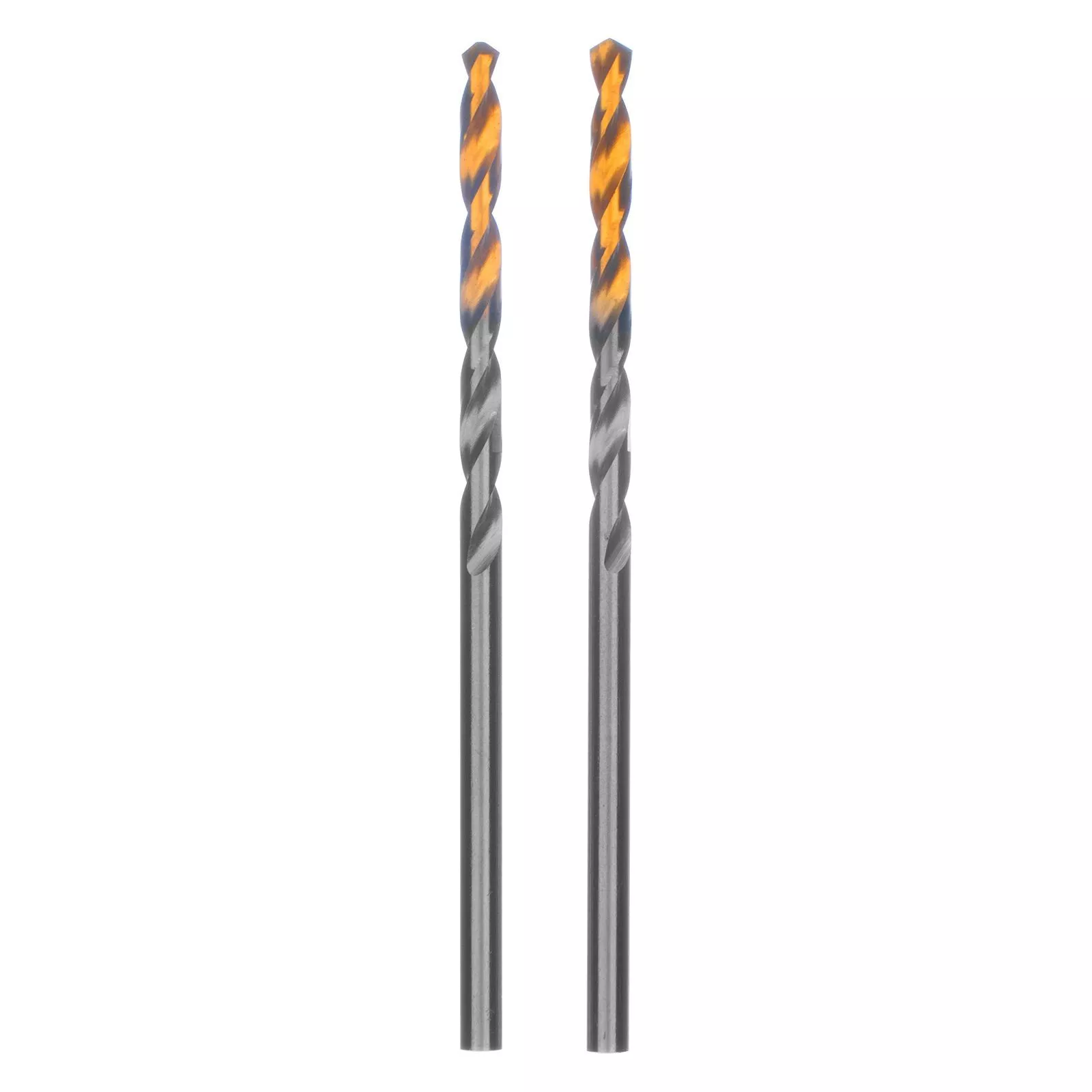 Сверло спиральное по металлу 2,5 x 57 мм, Р6М5, Golden Tip , 2шт. Denzel