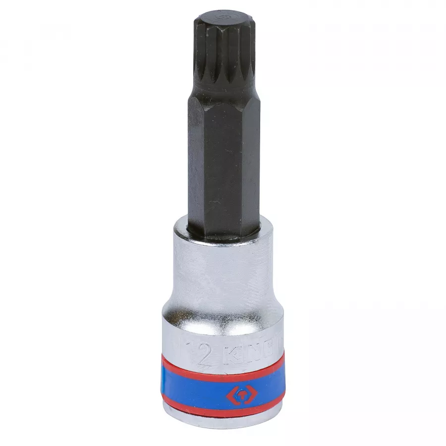 Насадка (бита) торцевая 1/2", Spline, M12, L = 80 мм KING TONY 403612