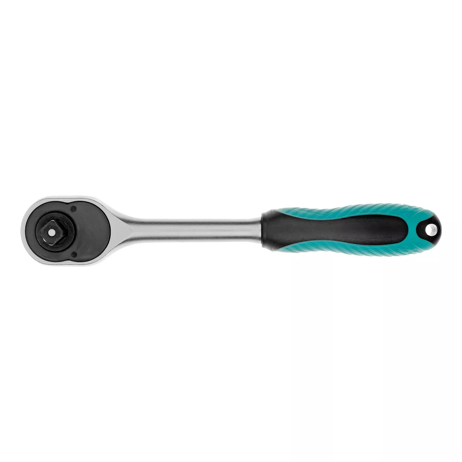 Ключ-трещотка 3/8", CrV, 72 зуба, с быстрым сбросом, матовый хром Stels