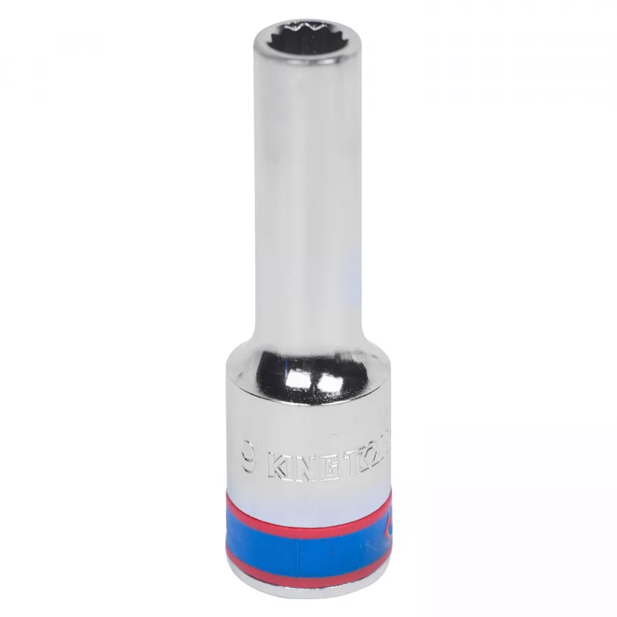 Головка торцевая глубокая двенадцатигранная 1/2", 9 мм KING TONY 423009M
