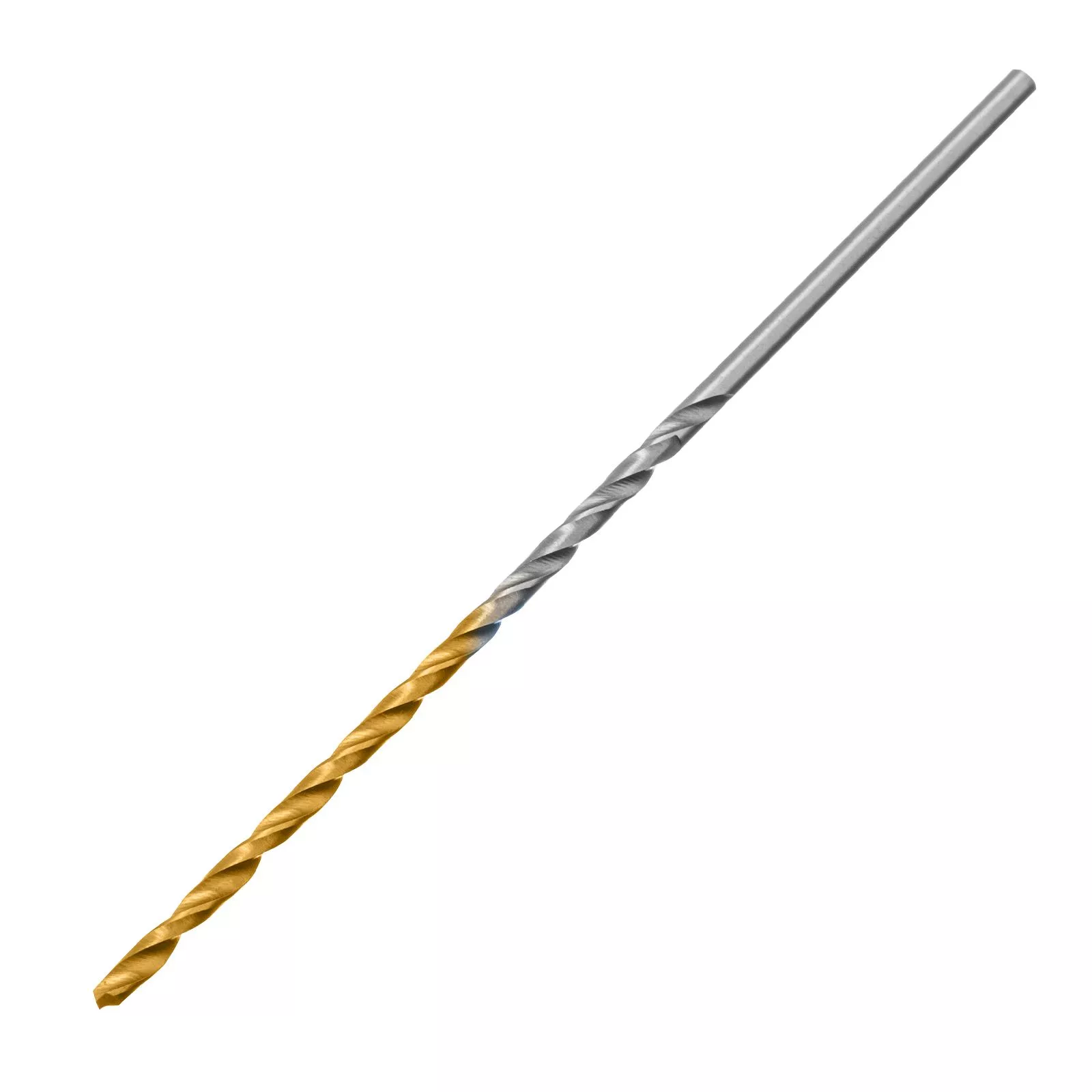 Сверло спиральное по металлу 2 х 86 мм Р6М5, Golden Tip, удлиненное, 2шт. Denzel
