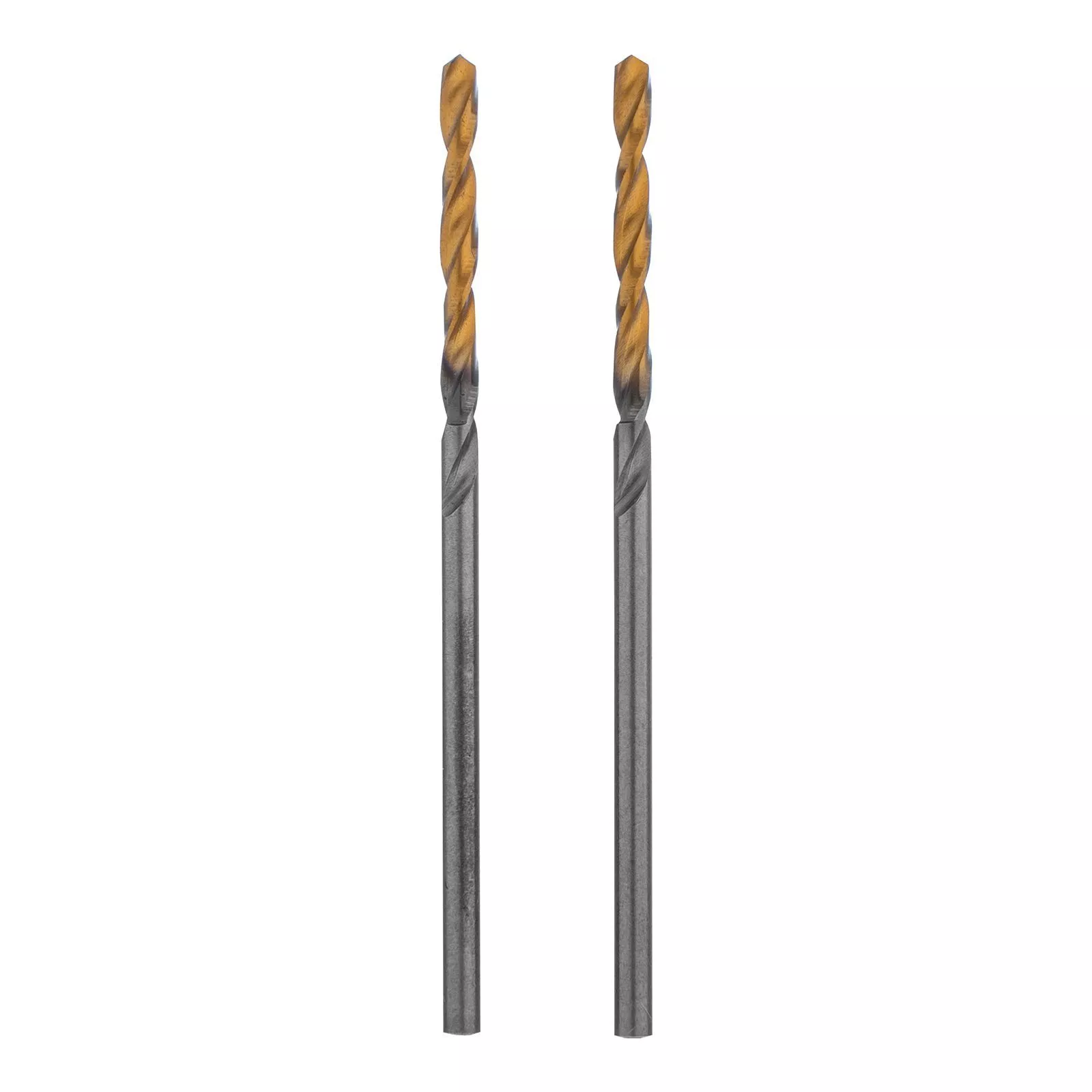 Сверло спиральное по металлу 2 x 49 мм, Р6М5, Golden Tip , 2шт. Denzel