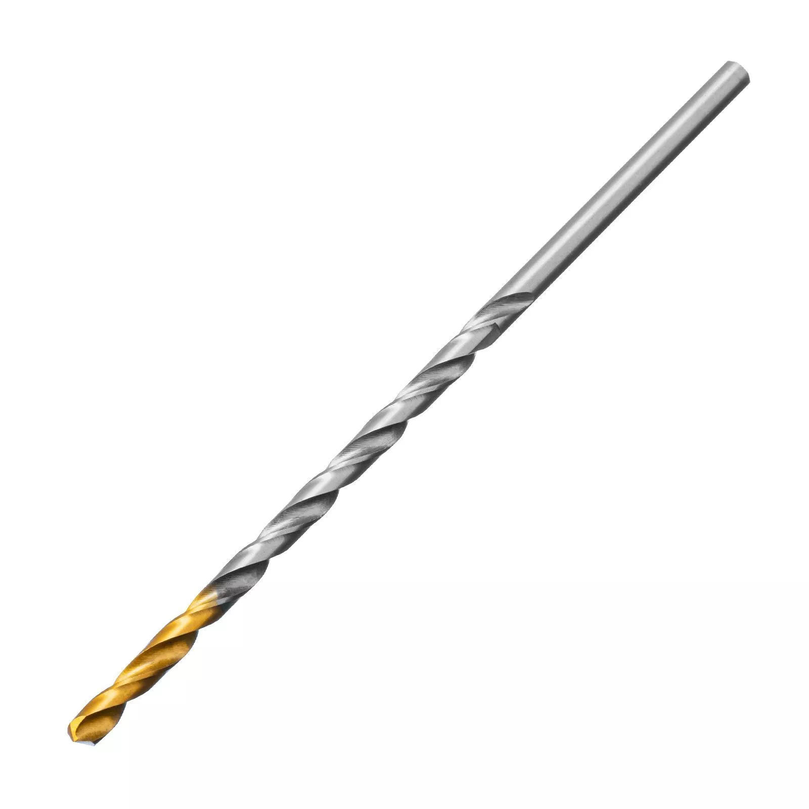 Сверло спиральное по металлу 4 х 119 мм, Р6М5, Golden Tip, удлиненное Denzel