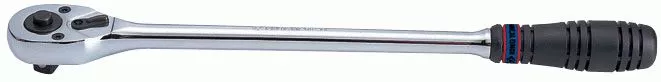 Трещотка 1/2", 375 мм, 32 зубца, флажковая с кнопкой KING TONY 4762-15G