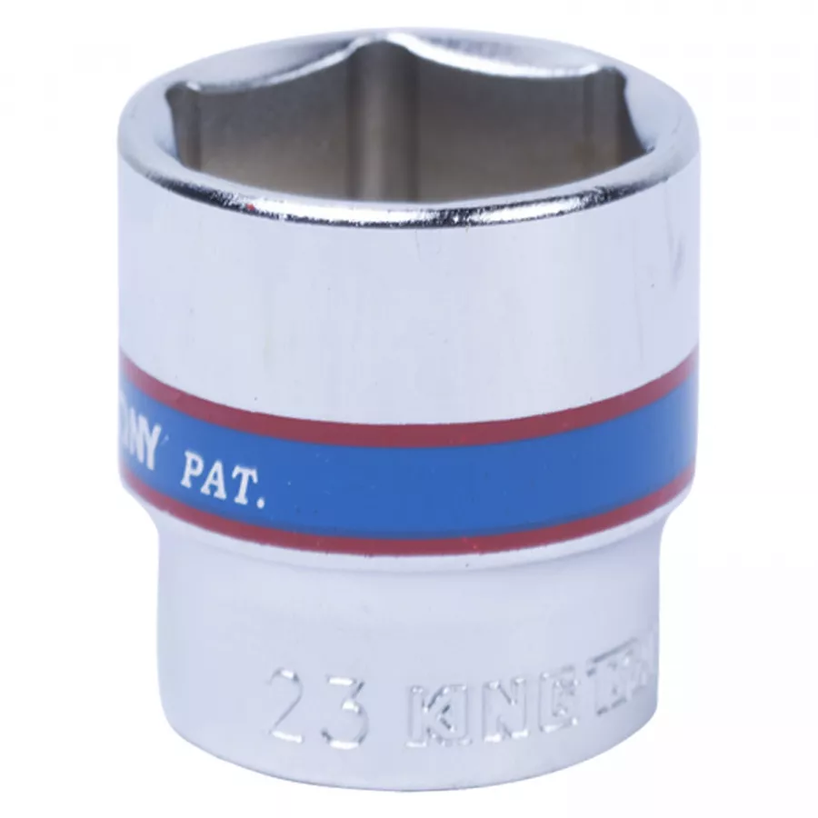 Головка торцевая стандартная шестигранная 3/8", 23 мм KING TONY 333523M