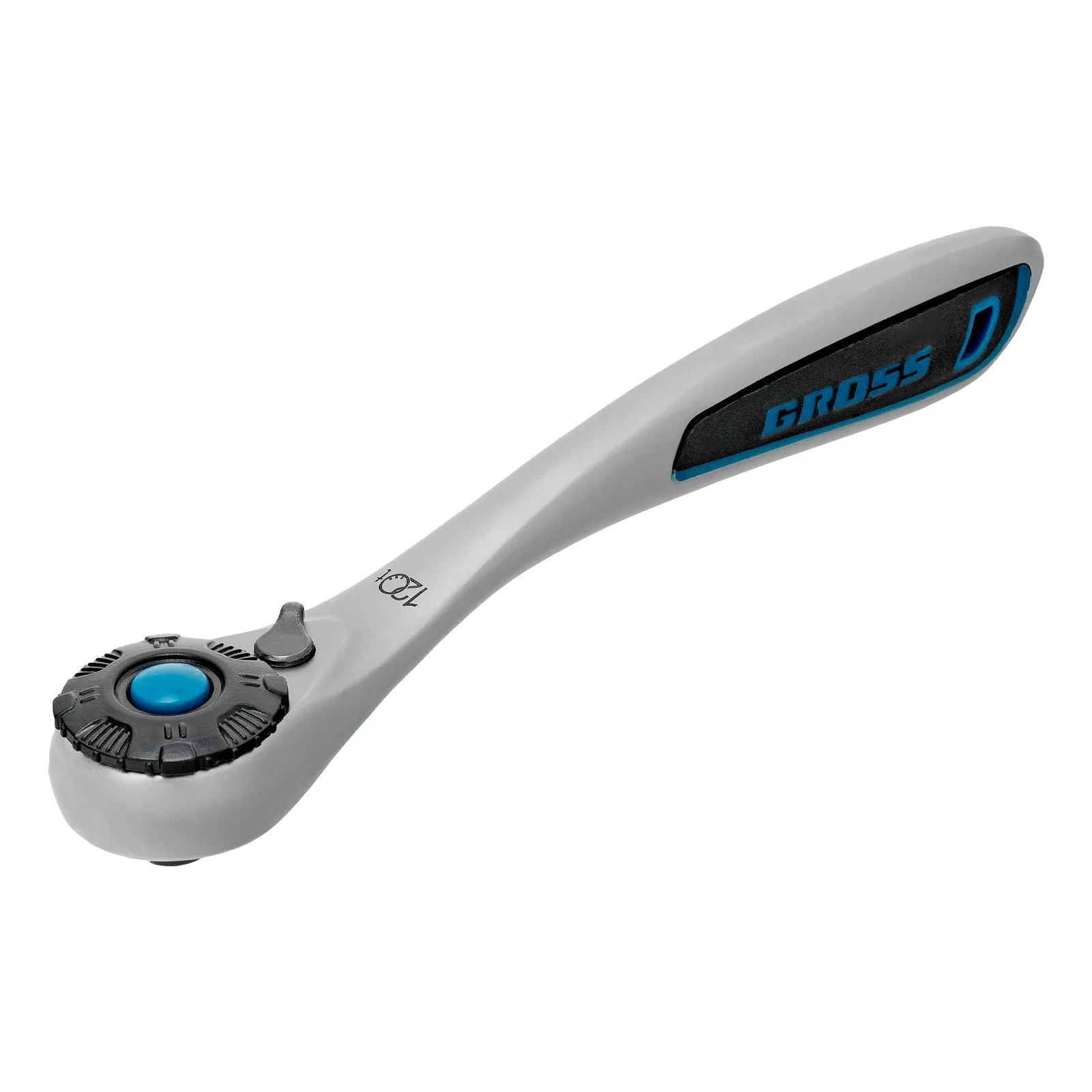 Набор торцевых головок, трещотка 120 зубьев, 1/4", CrV, 12 предметов Gross