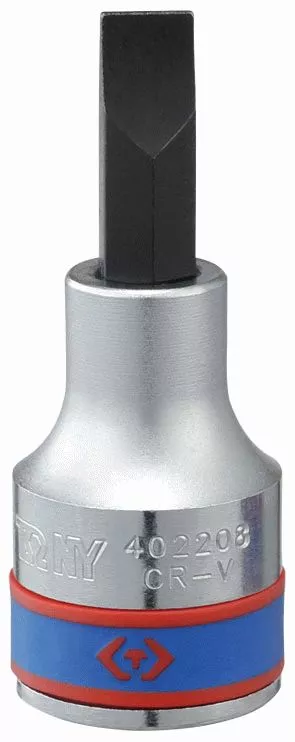 Насадка (бита) торцевая 1/2", Slotted, 10,0х1,6 мм, L = 60 мм KING TONY 402210