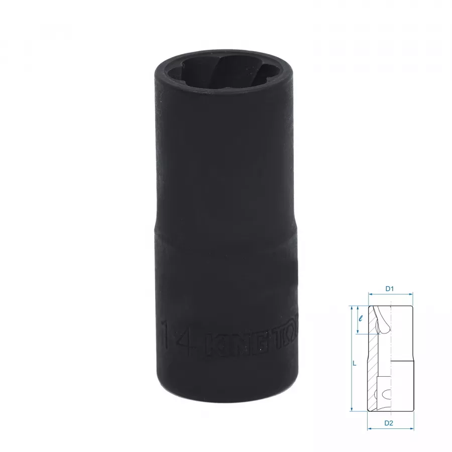 Головка для поврежденного крепежа 1/2", 14 мм KING TONY 9TD403-14M