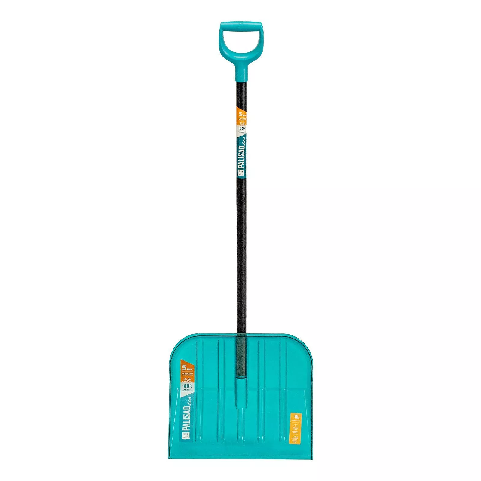 Лопата для уборки снега поликарбонат, 460х400х1400 мм, алюминиевый черенок, LUXE Palisad