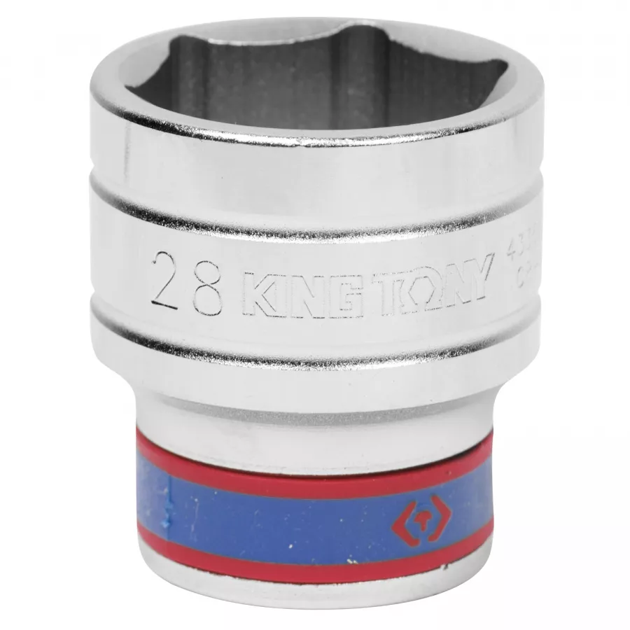 Головка торцевая стандартная шестигранная 1/2", 28 мм KING TONY 433528M