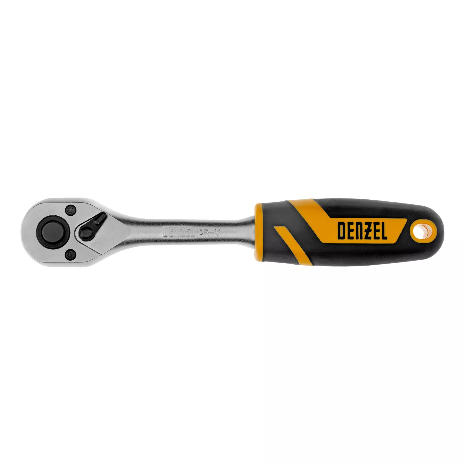 Ключ-трещотка 3/8", 90 зубьев, с быстрым сбросом, CrV Denzel