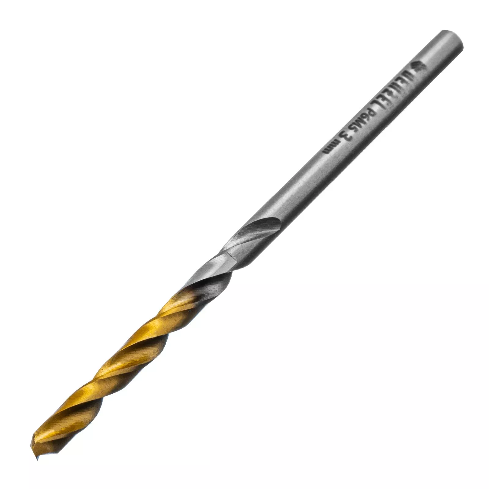 Сверло спиральное по металлу 3 x 60 мм, Р6М5, Golden Tip , 2шт. Denzel