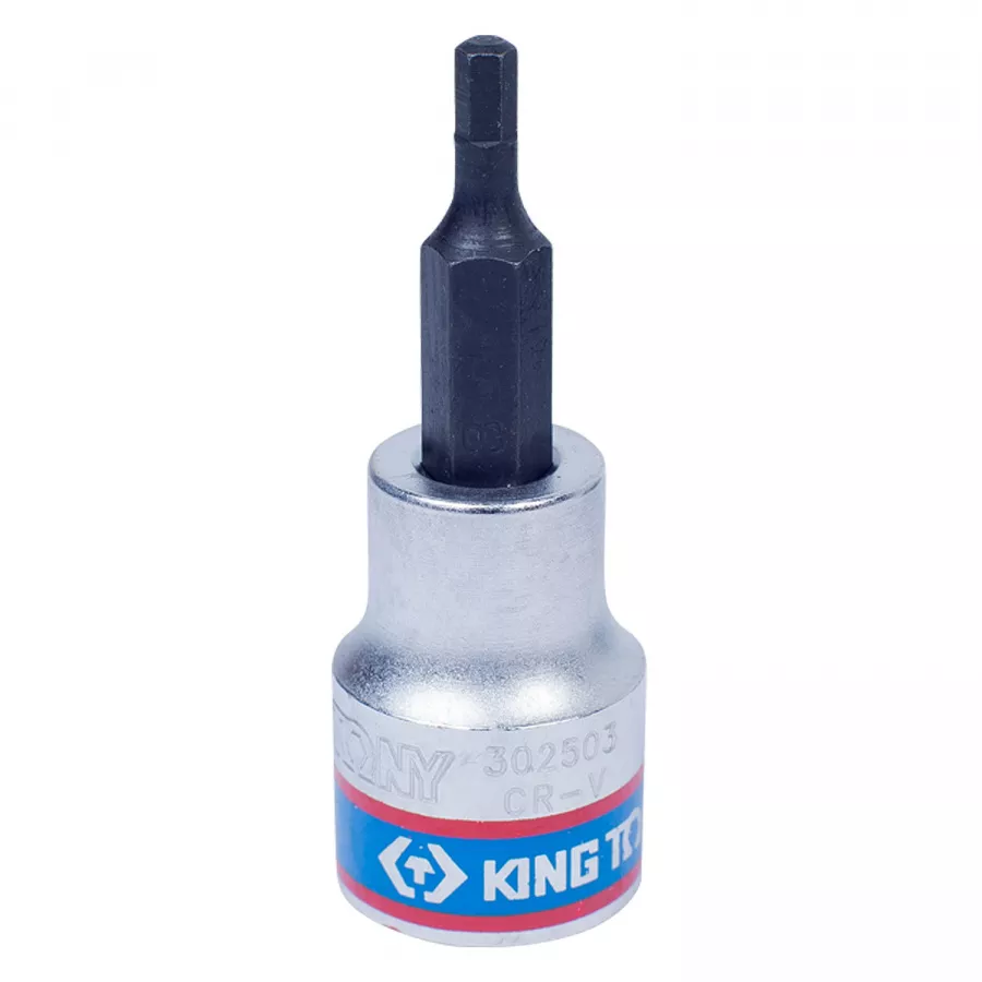 Насадка (бита) торцевая 3/8", Hex, 3 мм, L = 50 мм KING TONY 302503