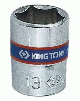 Головка торцевая стандартная шестигранная 1/4", 8 мм KING TONY 233508M