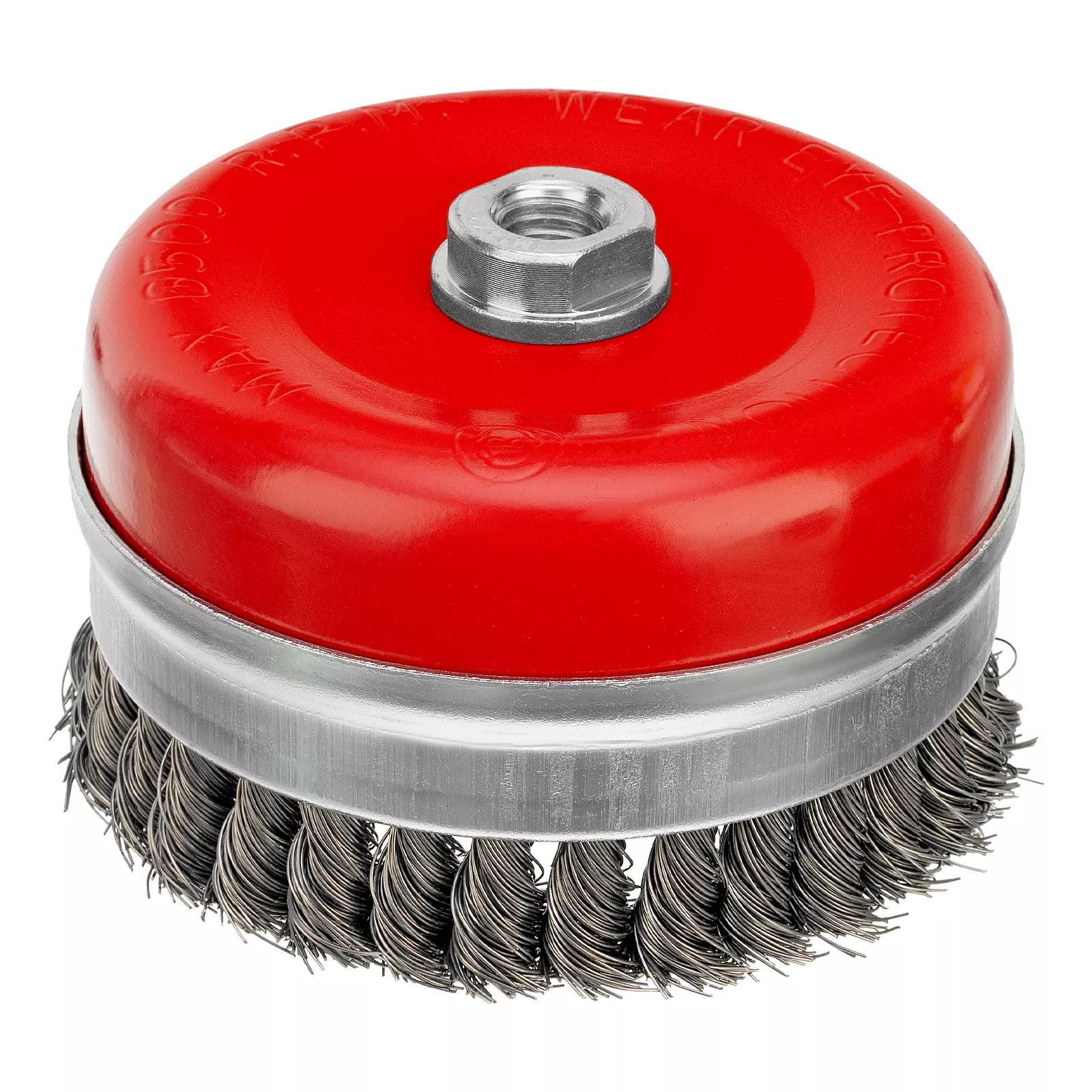 Щетка для УШМ Heavy Duty, 125 мм, М14, "чашка", крученая проволока 0.5 мм Matrix