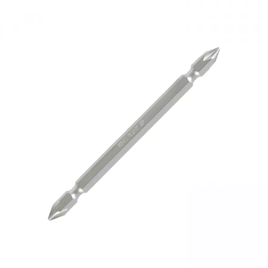Вставка (бита) торцевая 1/4", Phillips, PH2, L = 110 мм, двухсторонняя, для шуруповерта KING TONY 131102P