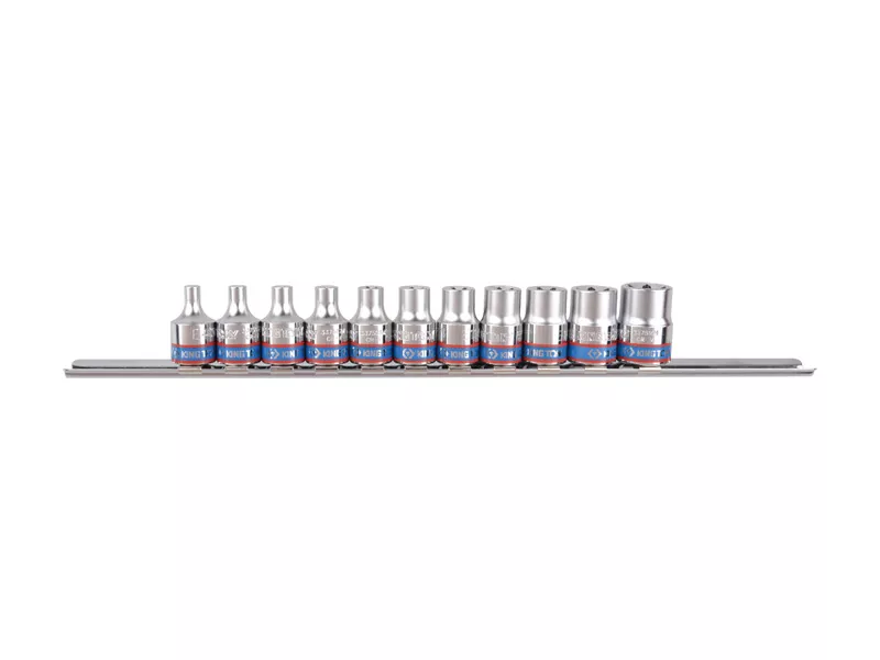 Набор торцевых головок 3/8", TORX Е-стандарт, E4-E18, 11 предметов KING TONY 3121PR
