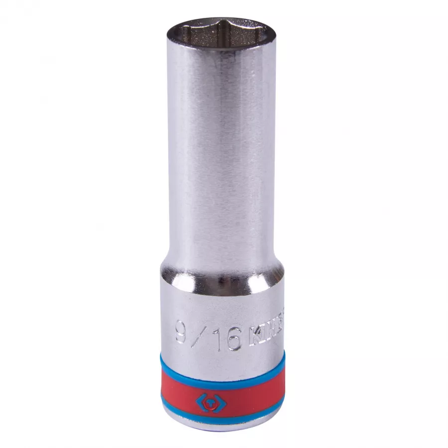 Головка торцевая глубокая шестигранная 1/2", 9/16", дюймовая KING TONY 423518S