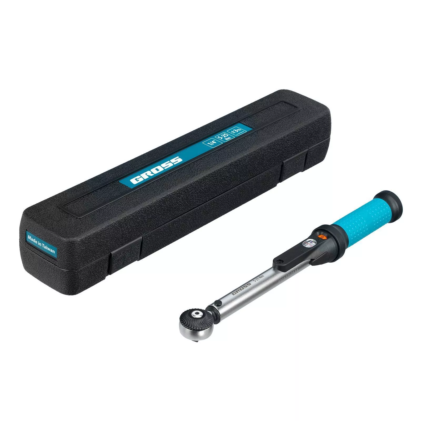 Ключ динамометрический, 5-25 Нм, 1/4", CrV  Gross