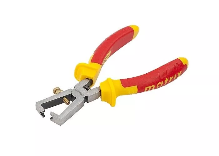 Клещи для снятия изоляции Insulated, 160 мм, двухкомпонентные рукоятки Matrix Professional