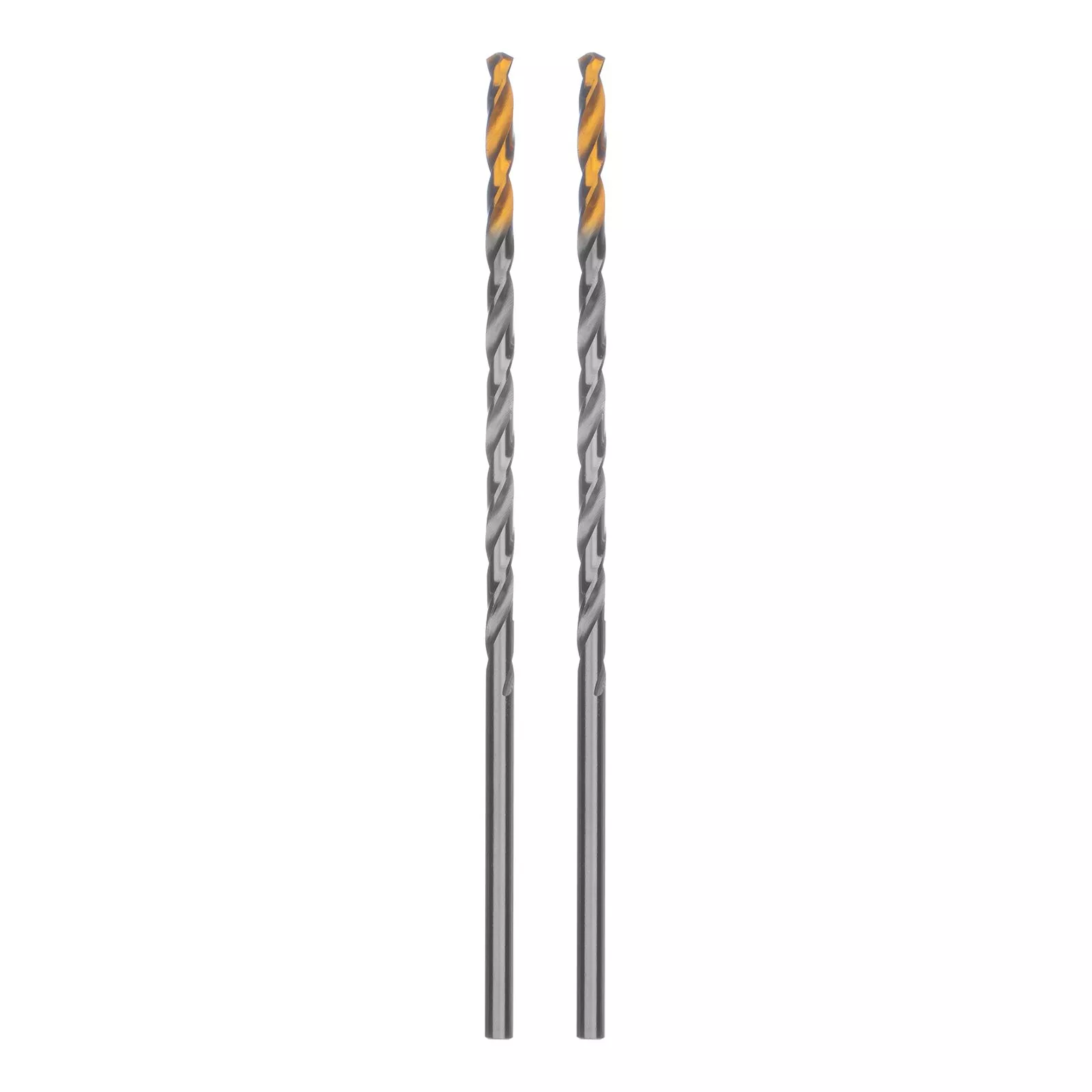 Сверло спиральное по металлу 3,5 х 112 мм, Р6М5, Golden Tip, удлиненное, 2шт. Denzel