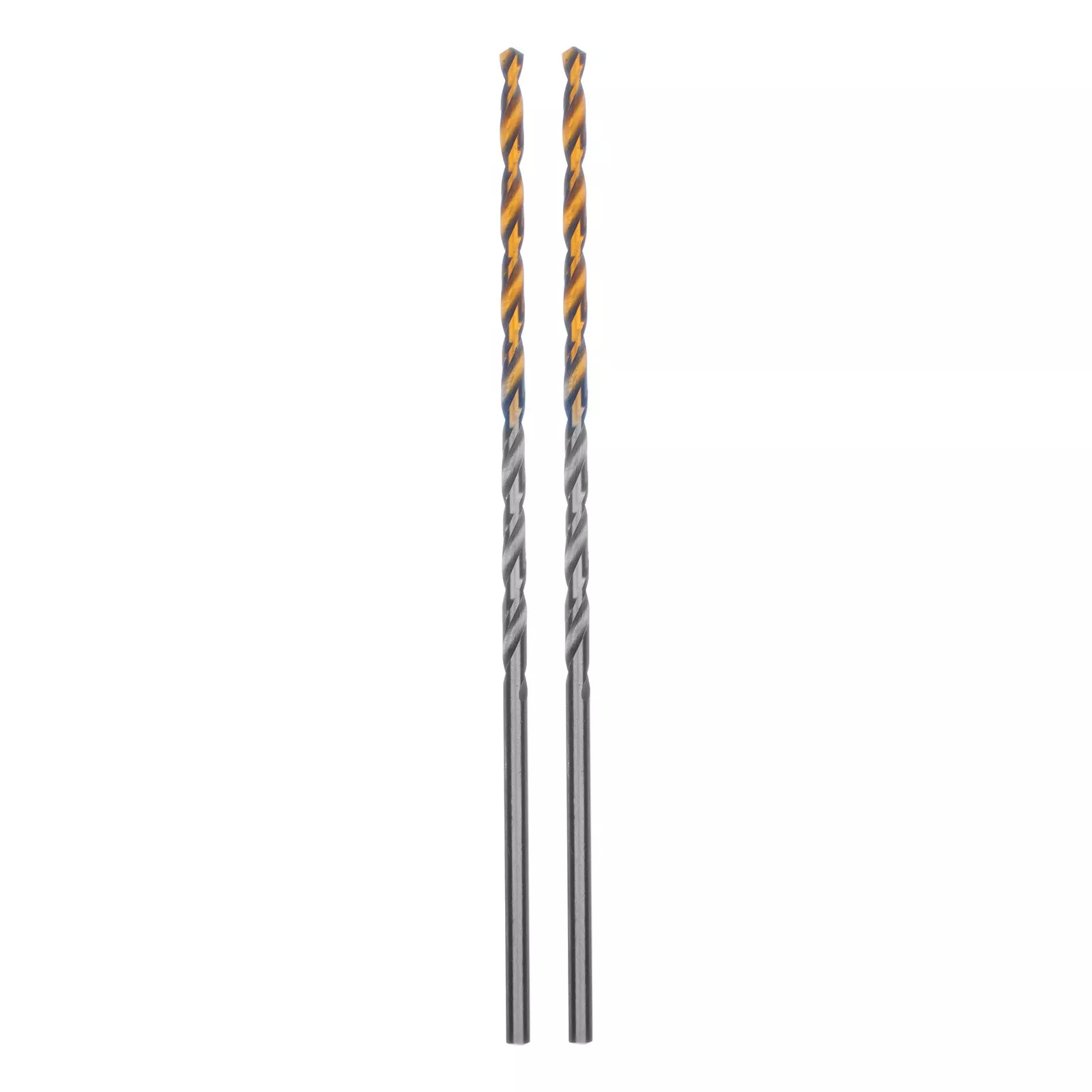 Сверло спиральное по металлу 2,5 х 95 мм Р6М5, Golden Tip, удлиненное, 2шт. Denzel
