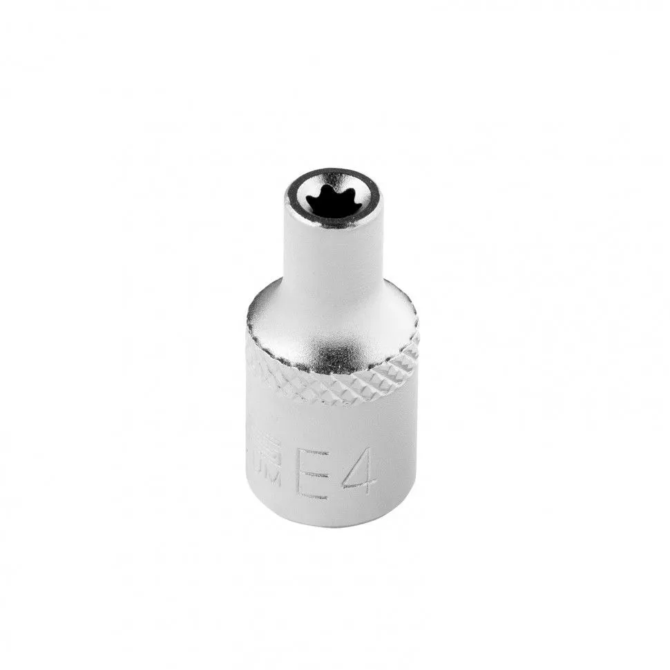 Головка торцевая 1/4, Е4, CrV Stels