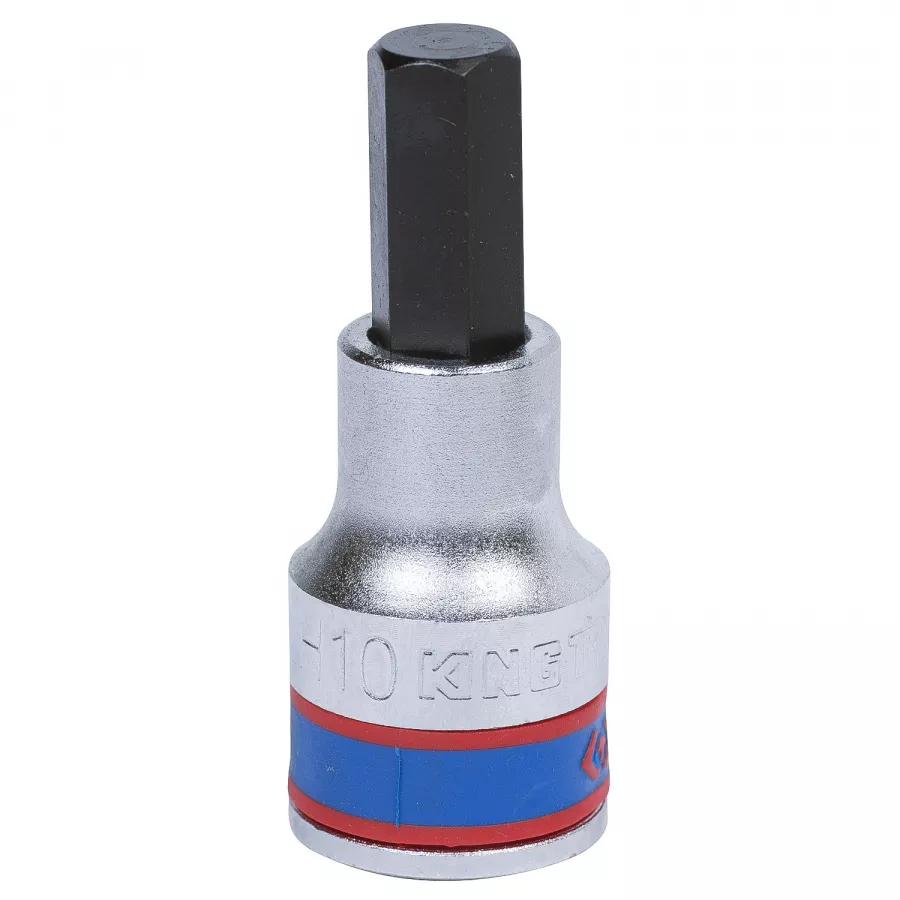 Насадка (бита) торцевая 1/2", Hex, 10 мм, L = 60 мм KING TONY 402510