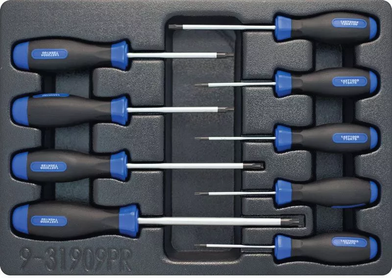 Набор отверток Torx, ложемент, 9 предметов KING TONY 9-31909PR