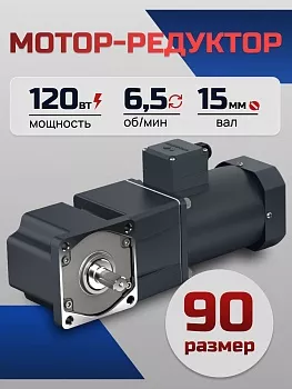Мотор-редуктор 90YS120WGV22H/L90GF200RT 120 Вт 6,5 об/мин 220 В