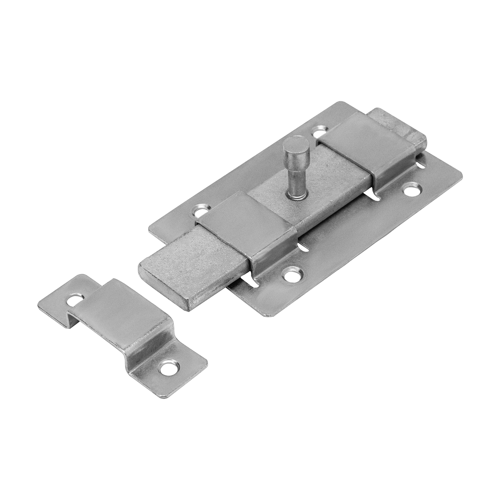 Задвижка дверная ЗД-02, цинк, (Металлист)