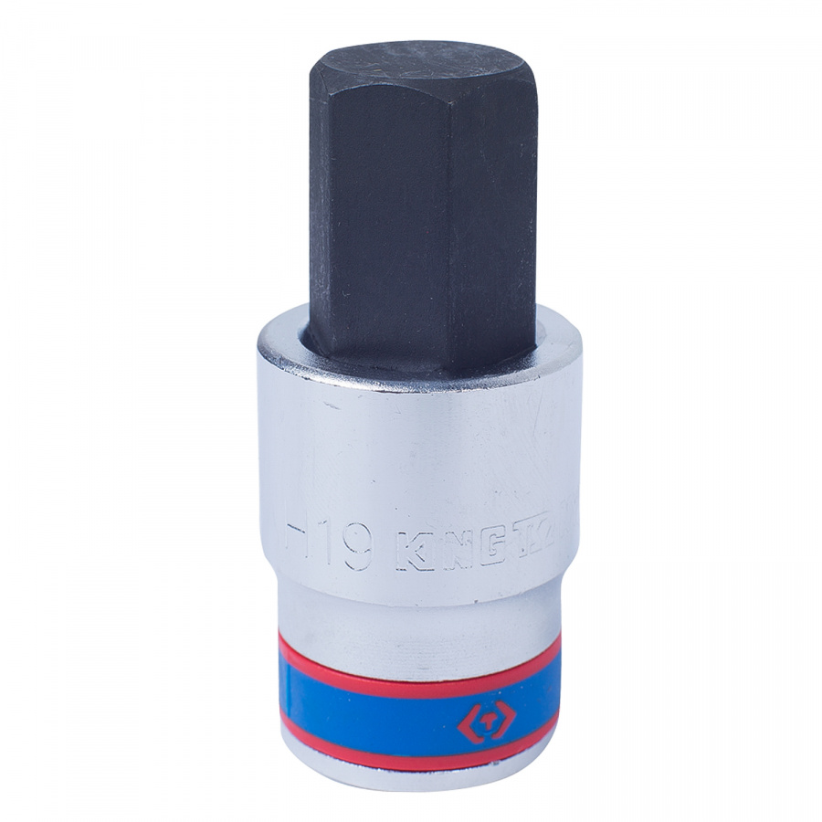 Насадка (бита) торцевая 1/2", Hex, 19 мм, L = 66 мм KING TONY 402519