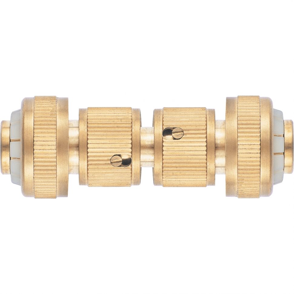 Набор для соединения шлангов 3/4, переходник, 2 соединителя, аквастоп, латунный Palisad