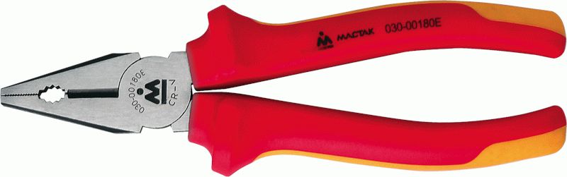 Пассатижи комбинированные 180 мм, диэлектрические МАСТАК 030-00180EH