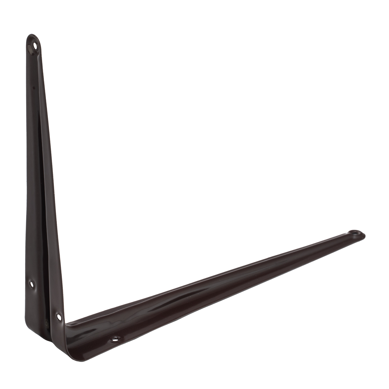 Кронштейн угловой с ребром, 200 х 250 мм, коричневый Сибртех
